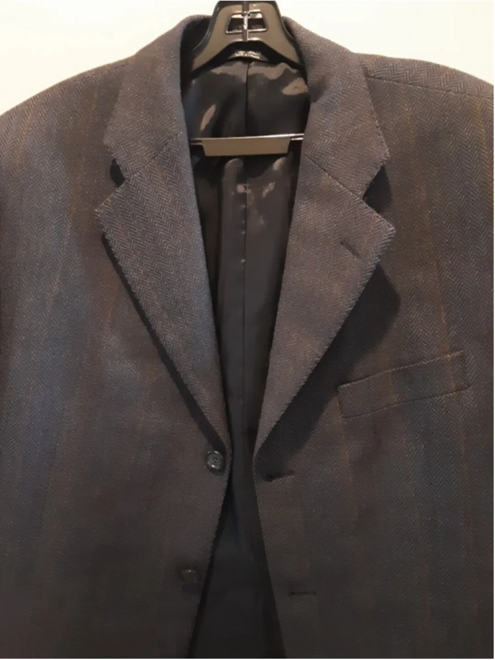 FACONNABLE Sport Coat 41R Model- LAWRENCE Blue Gray Windowpane Double Vent Mint